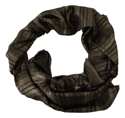 Dolce & Gabbana - Elegant Gold Silk Blend Scarf