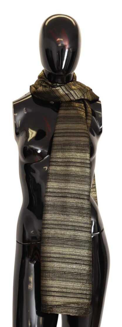 Dolce & Gabbana - Elegant Gold Silk Blend Scarf