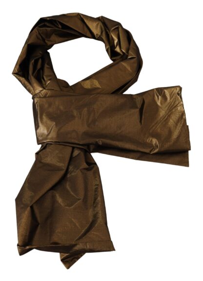 Dolce & Gabbana - Elegant Metallic Bronze Scarf