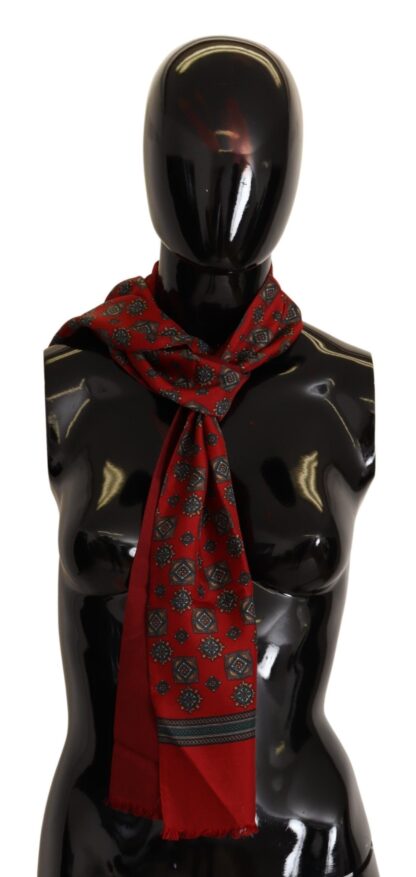 Dolce & Gabbana - Elegant Red Silk Scarf