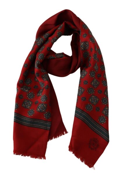 Dolce & Gabbana - Elegant Red Silk Scarf