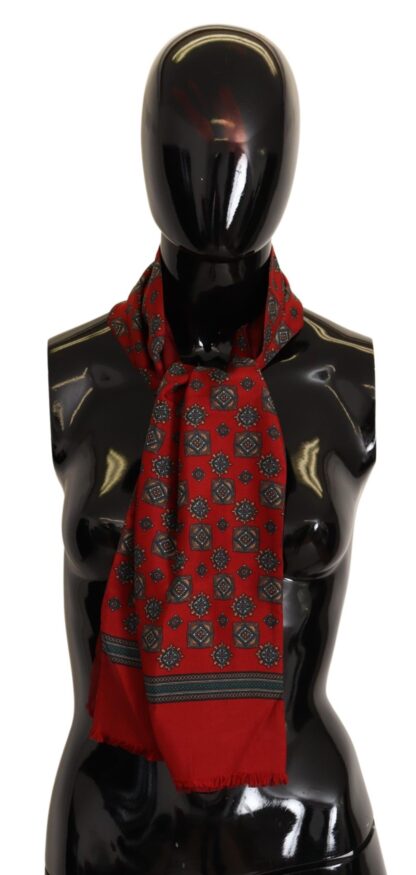 Dolce & Gabbana - Elegant Red Silk Scarf