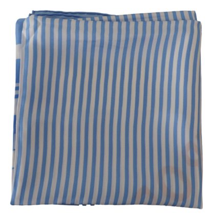 Dolce & Gabbana - Elegant Striped Silk Square Scarf with St. Tropez Print