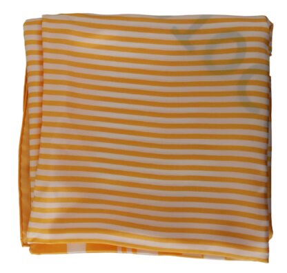 Dolce & Gabbana - Elegant Striped Silk Square Scarf