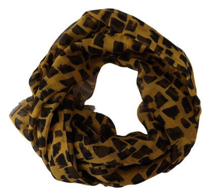 Dolce & Gabbana - Elegant Silk Scarf in Yellow & Black