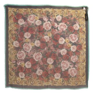 Dolce & Gabbana - Elegant Multicolor Cashmere Scarf with Royal Accents