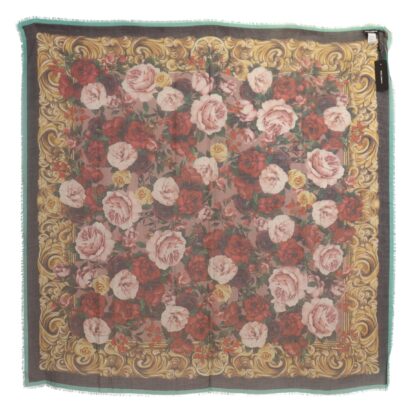 Dolce & Gabbana - Elegant Cashmere Silk Floral Scarf