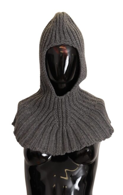 Dolce & Gabbana - Elegant Cashmere Hood Scarf in Gray