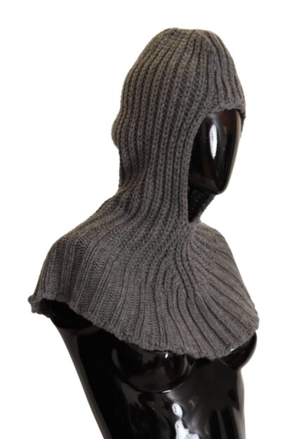 Dolce & Gabbana - Elegant Cashmere Hood Scarf in Gray