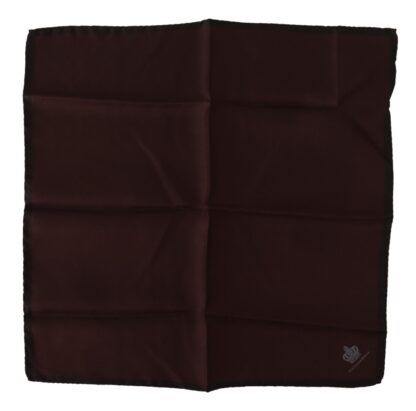 Dolce & Gabbana - Elegant Maroon Silk Pocket Square