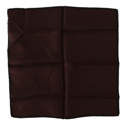 Dolce & Gabbana - Elegant Maroon Silk Pocket Square