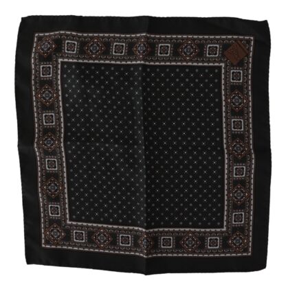 Dolce & Gabbana - Elegant Black Silk Pocket Square