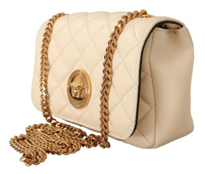 Versace - Chic Nappa Leather Crossbody in Purity White