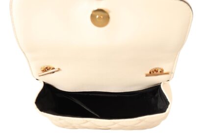 Versace - Chic Nappa Leather Crossbody in Purity White