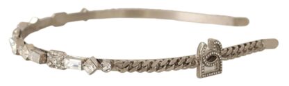 Dolce & Gabbana - Elegant Silver Crystal Headband