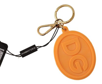 Dolce & Gabbana - Stunning Orange Gold Keychain & Bag Charm