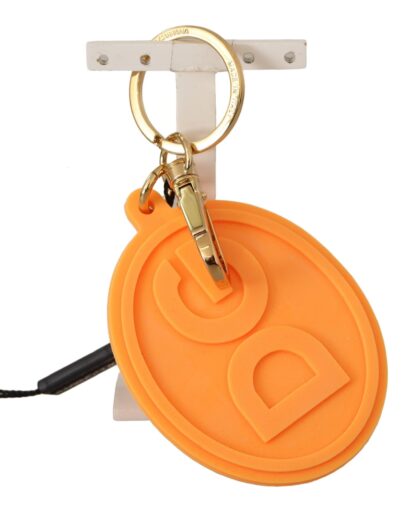 Dolce & Gabbana - Stunning Orange Gold Keychain & Bag Charm