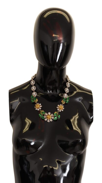 Dolce & Gabbana - Exquisite Gold Plated Crystal Charm Necklace