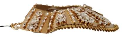 Dolce & Gabbana - Glamorous Crystal Embellished Gold Collar