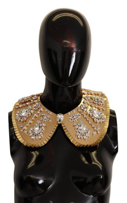 Dolce & Gabbana - Glamorous Crystal Embellished Gold Collar