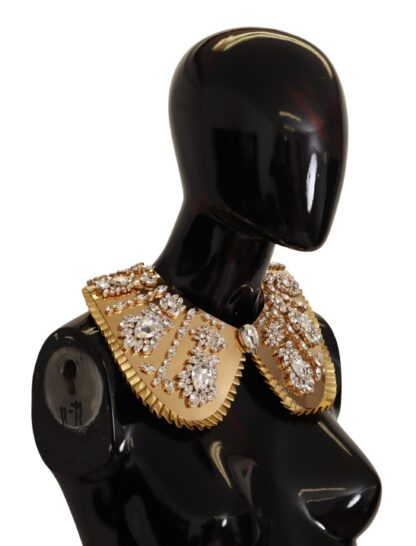 Dolce & Gabbana - Glamorous Crystal Embellished Gold Collar