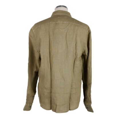 Jeckerson - Green Linen Men Shirt