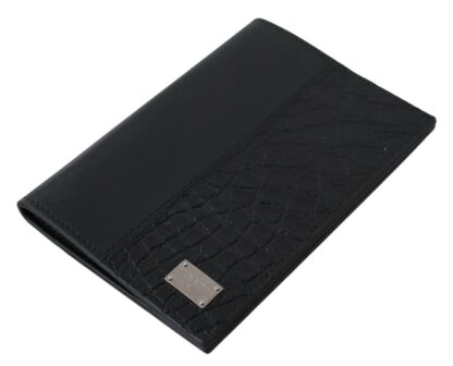 Dolce & Gabbana - Elegant Exotic Leather Passport Holder