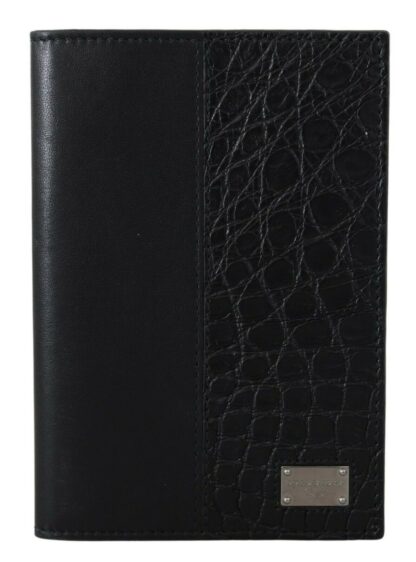 Dolce & Gabbana - Elegant Exotic Leather Passport Holder