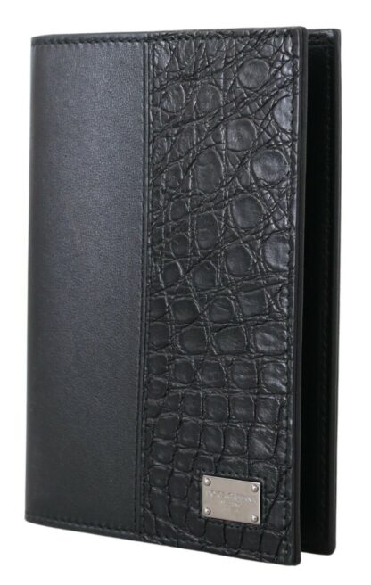 Dolce & Gabbana - Elegant Exotic Leather Passport Holder