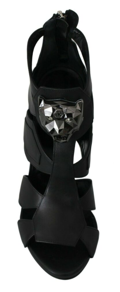 Philipp Plein - Elegant Panther Head Heeled Pumps