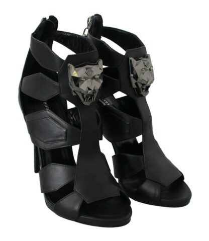 Philipp Plein - Elegant Panther Head Heeled Pumps