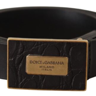 John Galliano - Elegant Gold Genuine Leather Men's Belt