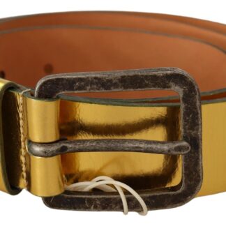 Dolce & Gabbana - Elegant Leather Belt with Square Buckle