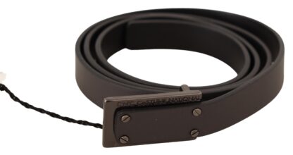 Costume National - Elegant Leather Belt with Metal Buckle