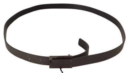 Costume National - Elegant Leather Belt with Metal Buckle