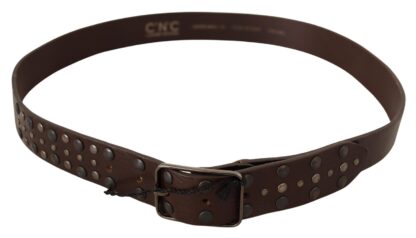 Costume National - Studded Elegance Men's Leather Waist Belt