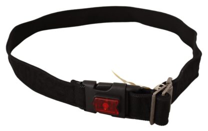 Costume National - Elegant Black Canvas Waist Belt