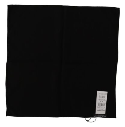 Dolce & Gabbana - Elegant Black Silk Pocket Square