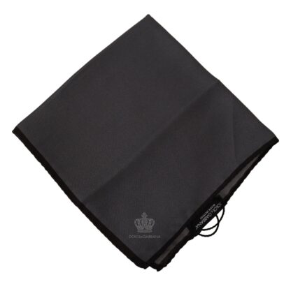 Dolce & Gabbana - Elegant Silk Crown Print Handkerchief