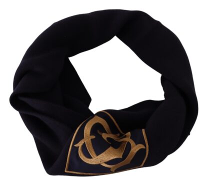 Dolce & Gabbana - Elegant Navy Blue Virgin Wool Scarf