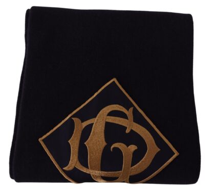 Dolce & Gabbana - Elegant Navy Blue Virgin Wool Scarf