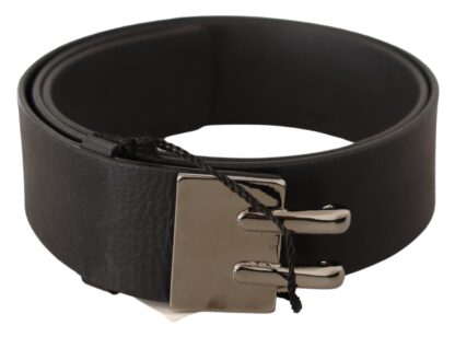 Costume National - Elegant Black Leather Fashion Belt