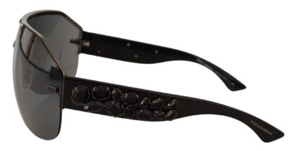 Dolce & Gabbana - Chic Crystal Adorned Metal Sunglasses