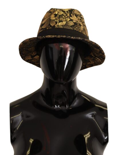 Dolce & Gabbana - Elegant Gold-Threaded Black Bucket Hat