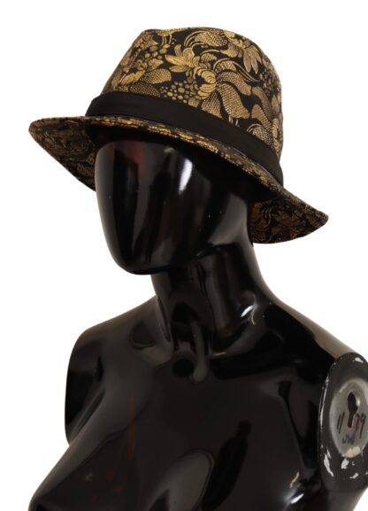 Dolce & Gabbana - Elegant Gold-Threaded Black Bucket Hat