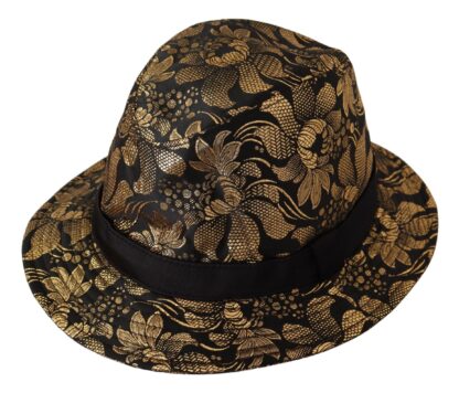 Dolce & Gabbana - Elegant Gold-Threaded Black Bucket Hat