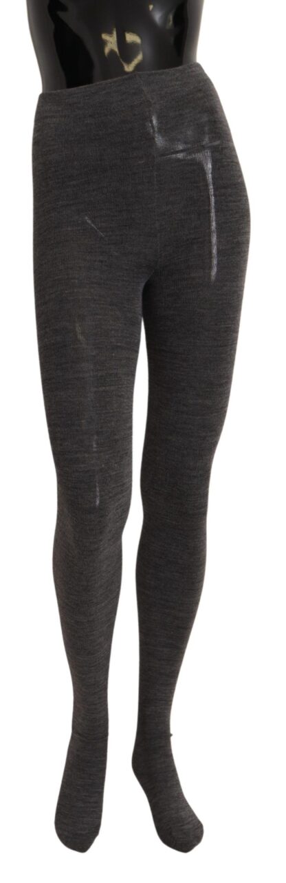 Dolce & Gabbana - Chic Gray Wool Blend Tights