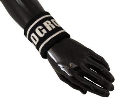 Dolce & Gabbana - Elegant Cashmere DG Royals Love Wrist Wrap