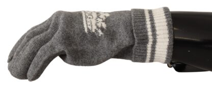 Dolce & Gabbana - Elegant Cashmere Gloves with Crown Motifs