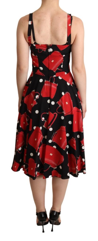 Dolce & Gabbana - Sicilian Bag Print Sleeveless Midi Dress